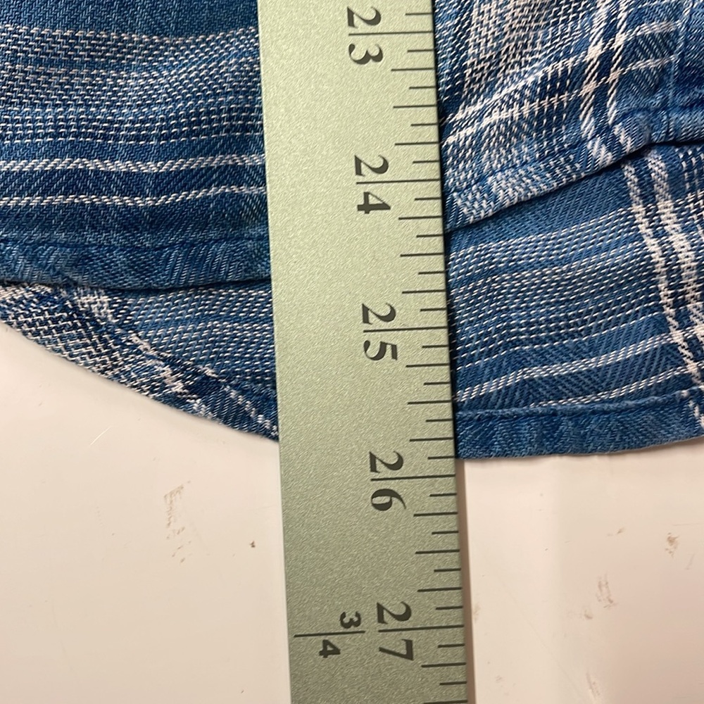 Rails Button-Up Shirt, Size Medium In Blue Plaid … - image 8